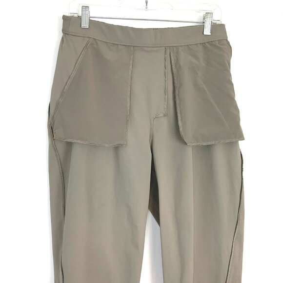 Lululemon Essential High-Rise Trouser Carbon Dust Tan Sz 10 - Picture 14 of 16